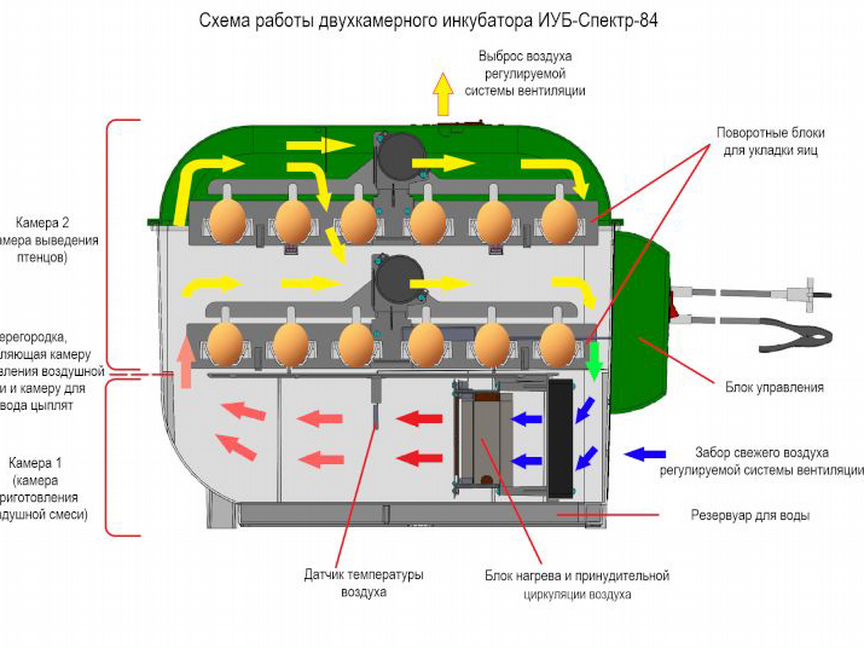 Инкубатор спектр-84-01 бытовой автоматический