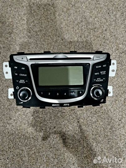 Штатная магнитола на hyundai solaris 1