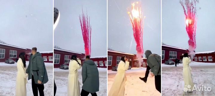 Дневной салют на гендер пати