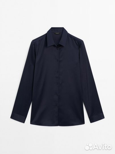 Рубашка атласная Massimo Dutti p.S,M,L