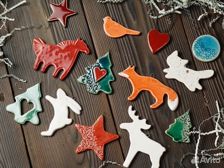 Новогодние елочные игрушки. Сувенир в подарок