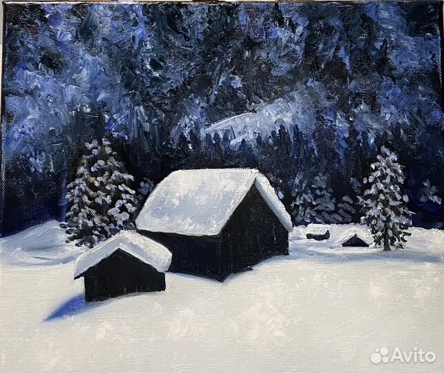 Картина маслом на холсте пейзаж