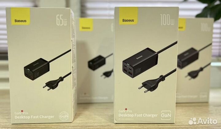 Новое Зарядное устройство Baseus 65w/100w Gan3