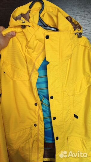 Куртка горнолыжная ярко-желтая