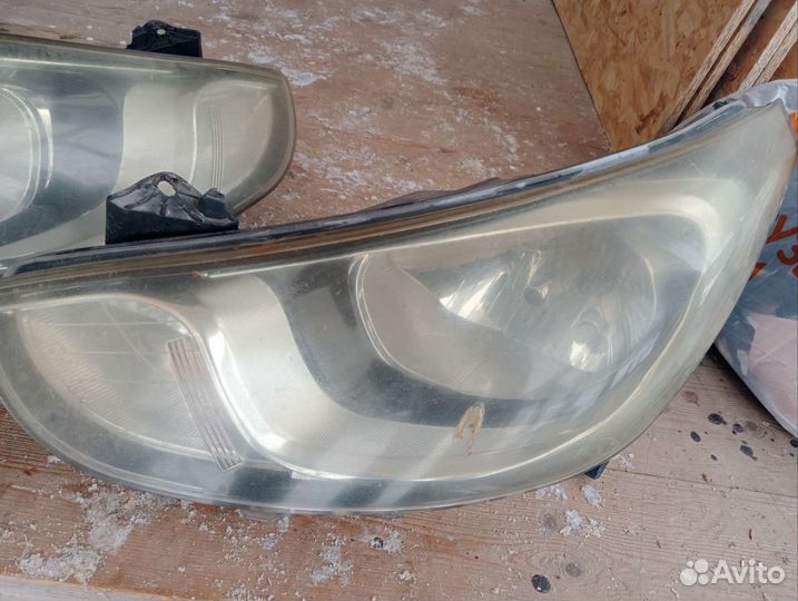 Фары на hyundai solaris 2013 года