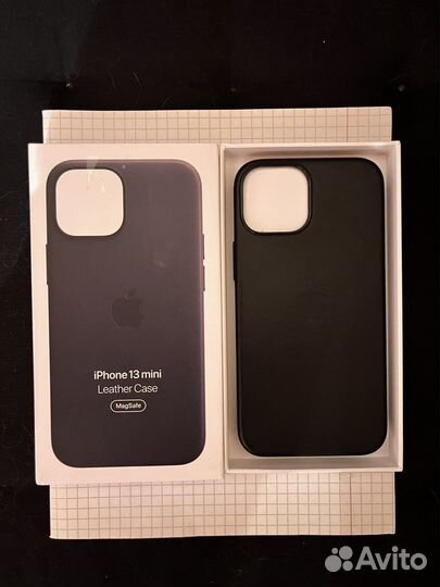 Кжанный чехол,оригинал iPhone 13 mini