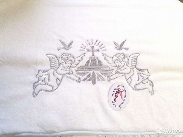 Полотенце крестильное с вышивкой