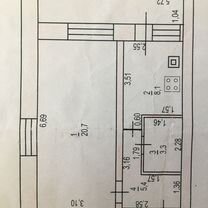 1-к. квартира, 37 м², 1/2 эт.