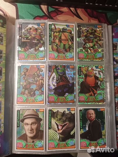 Коллекционные бустеры Черепашки-ниндзя panini 2014