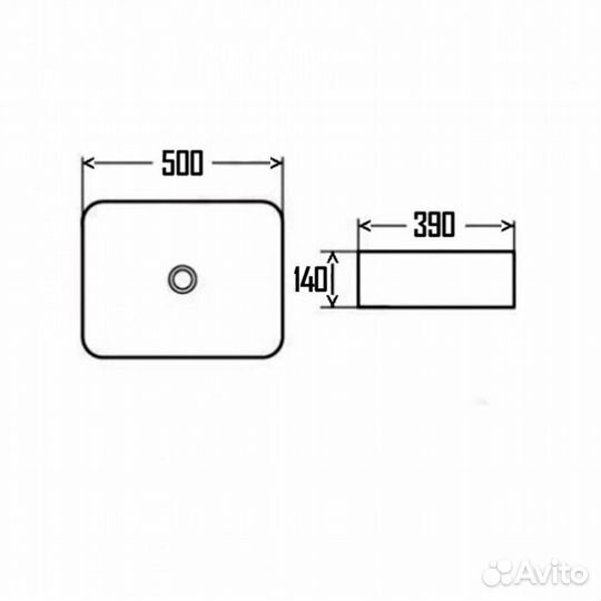 Раковина aquame AQM5010MW