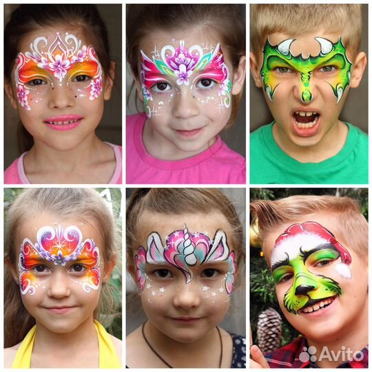 Аквагрим (бьюти- бар, блеск-тату,флеш-тату)