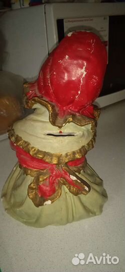 Статуэтка копилка гипс 30-40х годов