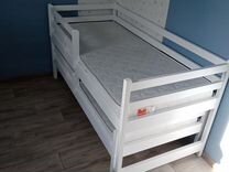 Двухъярусная выкатная кровать (массив)