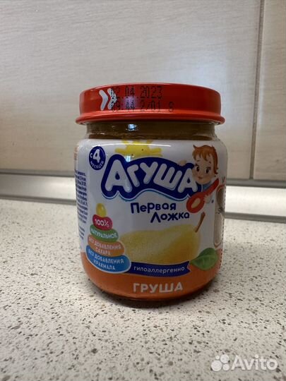 Детское фруктовое пюре агуша