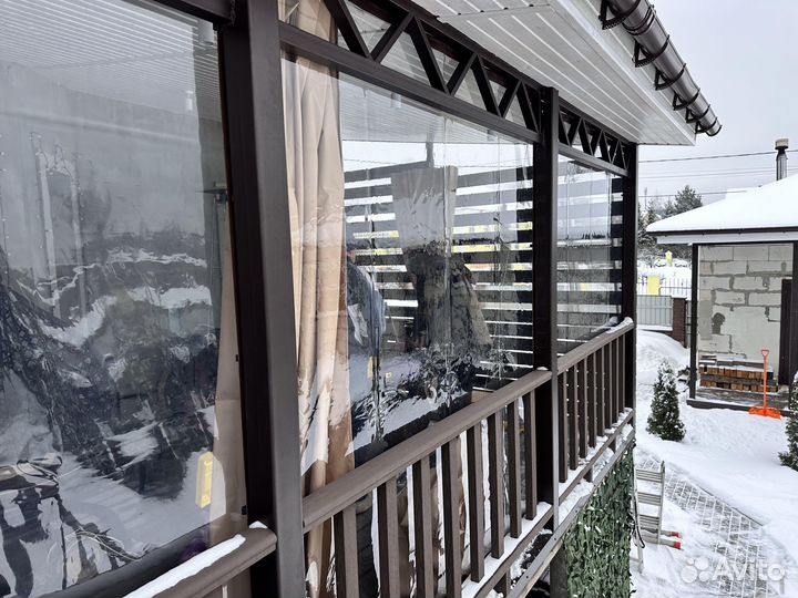 Мягкие окна (шторы) для беседок, веранд, террас