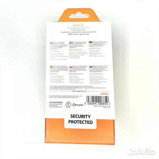 Кабели FireWire 6-4pin с переходниками QED (U.K.)