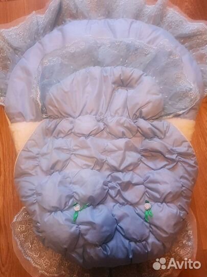 Конверт на выписку для мальчика осень зима