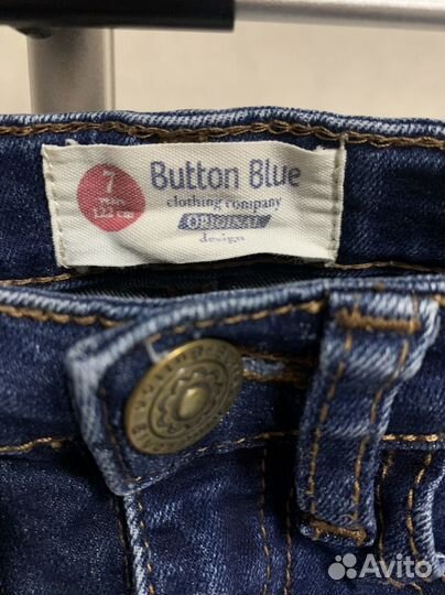 Джинсы для девочки Button Blue на 7 лет 122 см