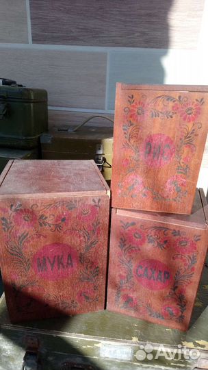 Военные ящички деревянные и металлические СССР