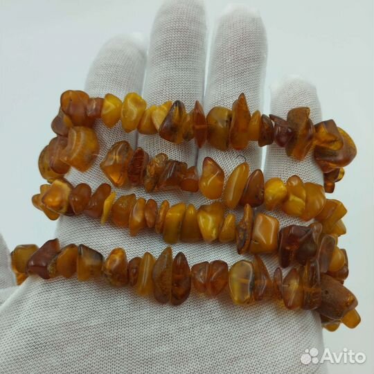 Бусы из натурального янтаря. Винтаж