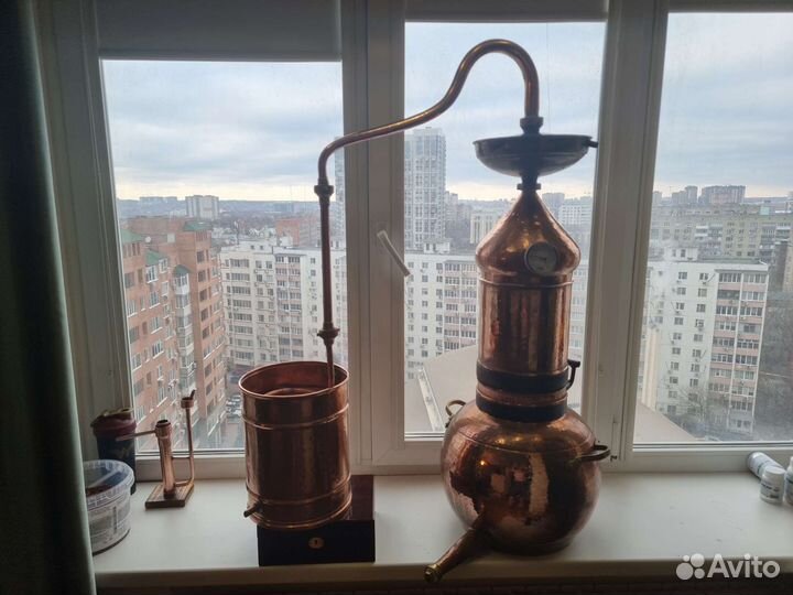 Дистиллятор Аламбик медный(самогонный аппарат)