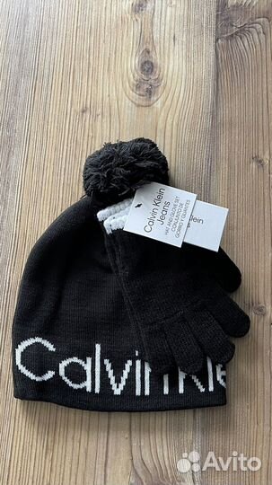 Шапка+ перчатки для детей Calvin Klein