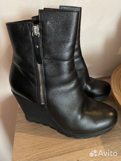 Ботильоны 39 женские натуральная кожа зимние