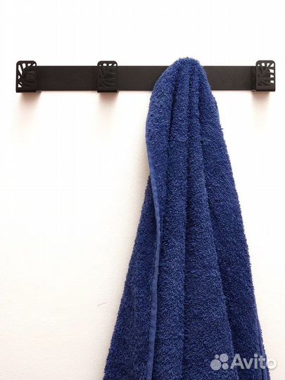 Крючки для полотенец, вешалки металлические черный