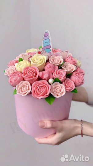 Цветы из шоколада