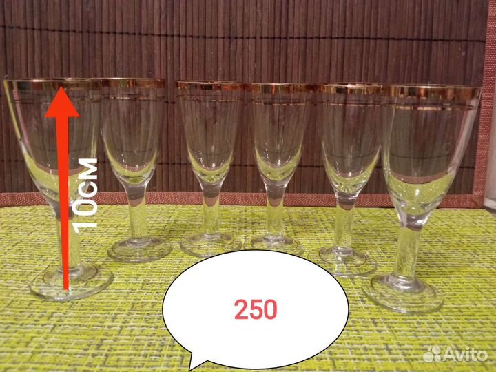 Наборы фужеров, рюмок СССР