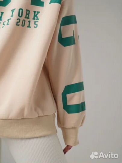 Свитшот женский оверсайз 42-46 новый chicago