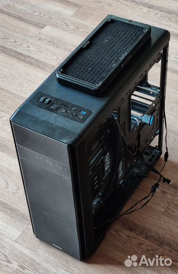 Видеокарта gigabyte 1070Ti +водяное охлажд.+корпус