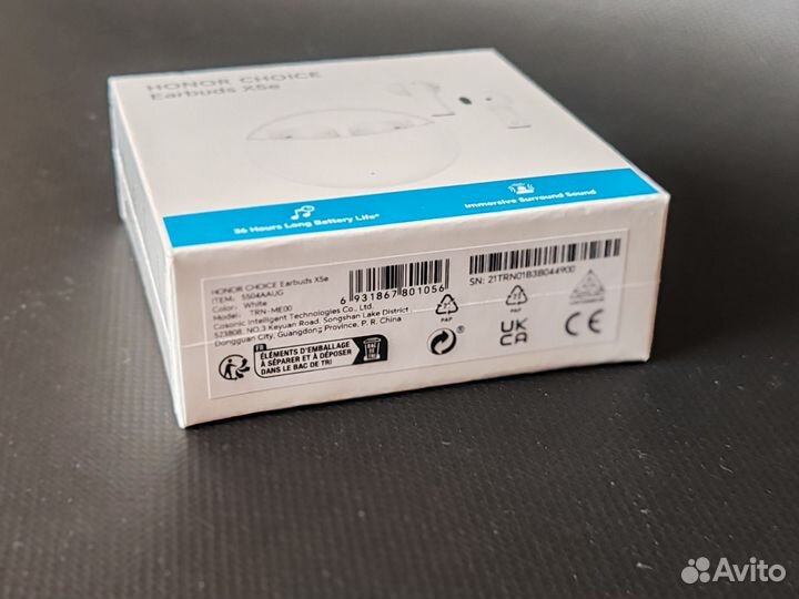 Беспроводные наушники Honor earbuds x5