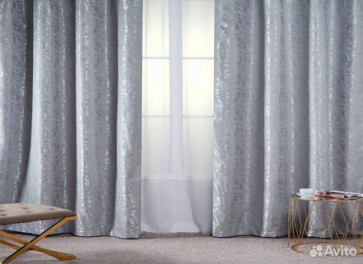 Шторы мрамор новые