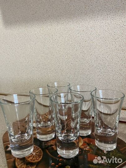 Стопки рюмки стеклянные