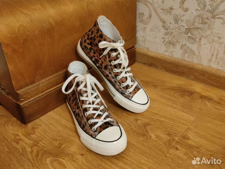 Кеды унисекс с леопардовым принтом