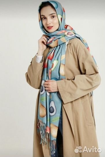 Кашемировый палантин новый