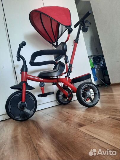 Велосипед коляска с ручкой