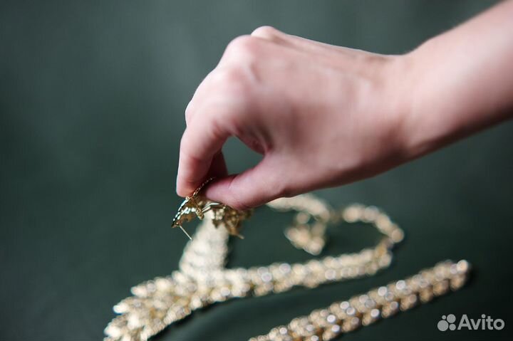 Комплект украшений колье, браслет, серьги, кольцо