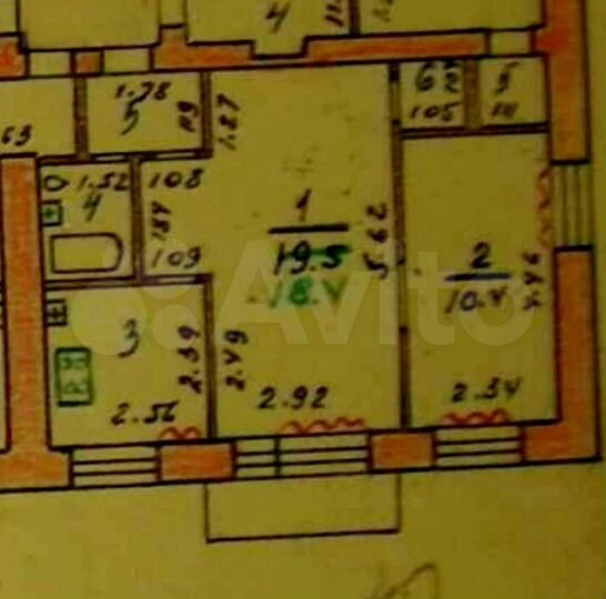 2-к. квартира, 40,9 м², 4/4 эт.