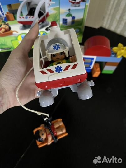 Lego duplo вертолет скорой помощи