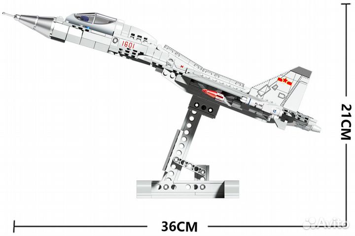 Конструктор Военный самолёт J-16 Multirole