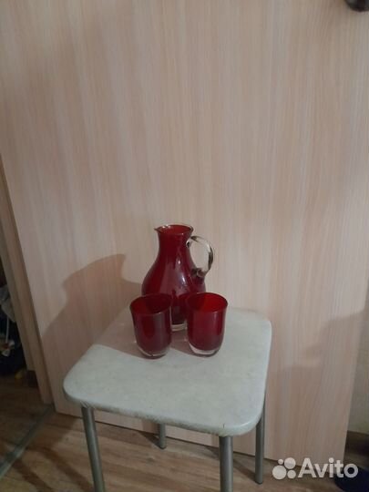 Графин и 2 стакана советские