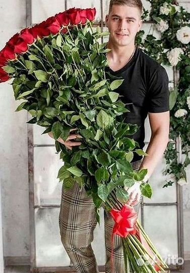 Цветы розы букеты 25 31 35 51 101 251 Доставка