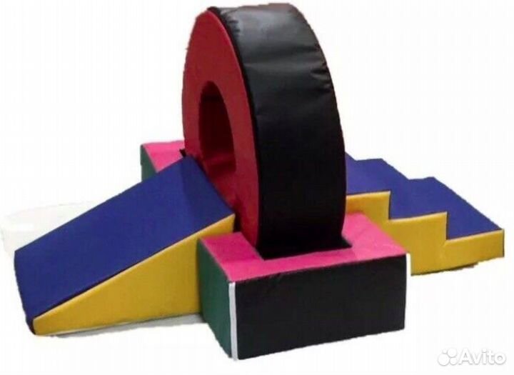 Спортивный набор «Кольцо» с горкой-лесенкой