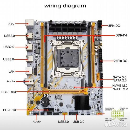 Комплект 24 потока intel 2670v3+X99 E5-D4+Доп 16Gb