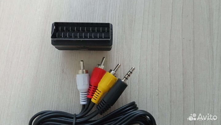 Кабель RCA + переходник Scart / тюльпаны