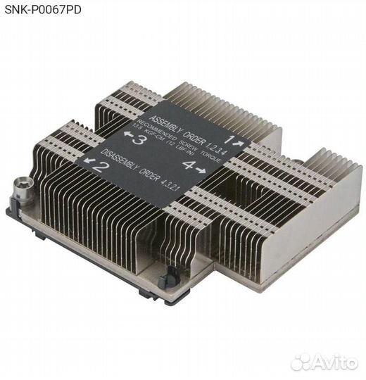 SNK-P0067PD, Кулер Supermicro Heatsink 1U