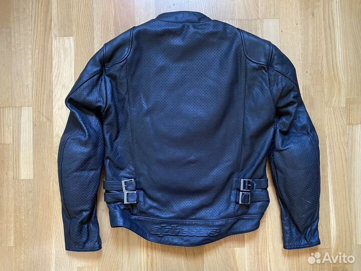 Кожаная мотокуртка Alpinestars NYC (46/S) новая