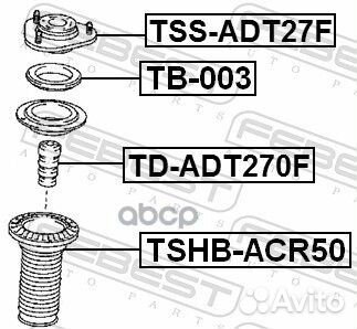 Опора переднего амортизатора TSS-ADT27F Febest